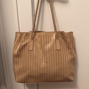 Prada Perforated Leather Tote Bag